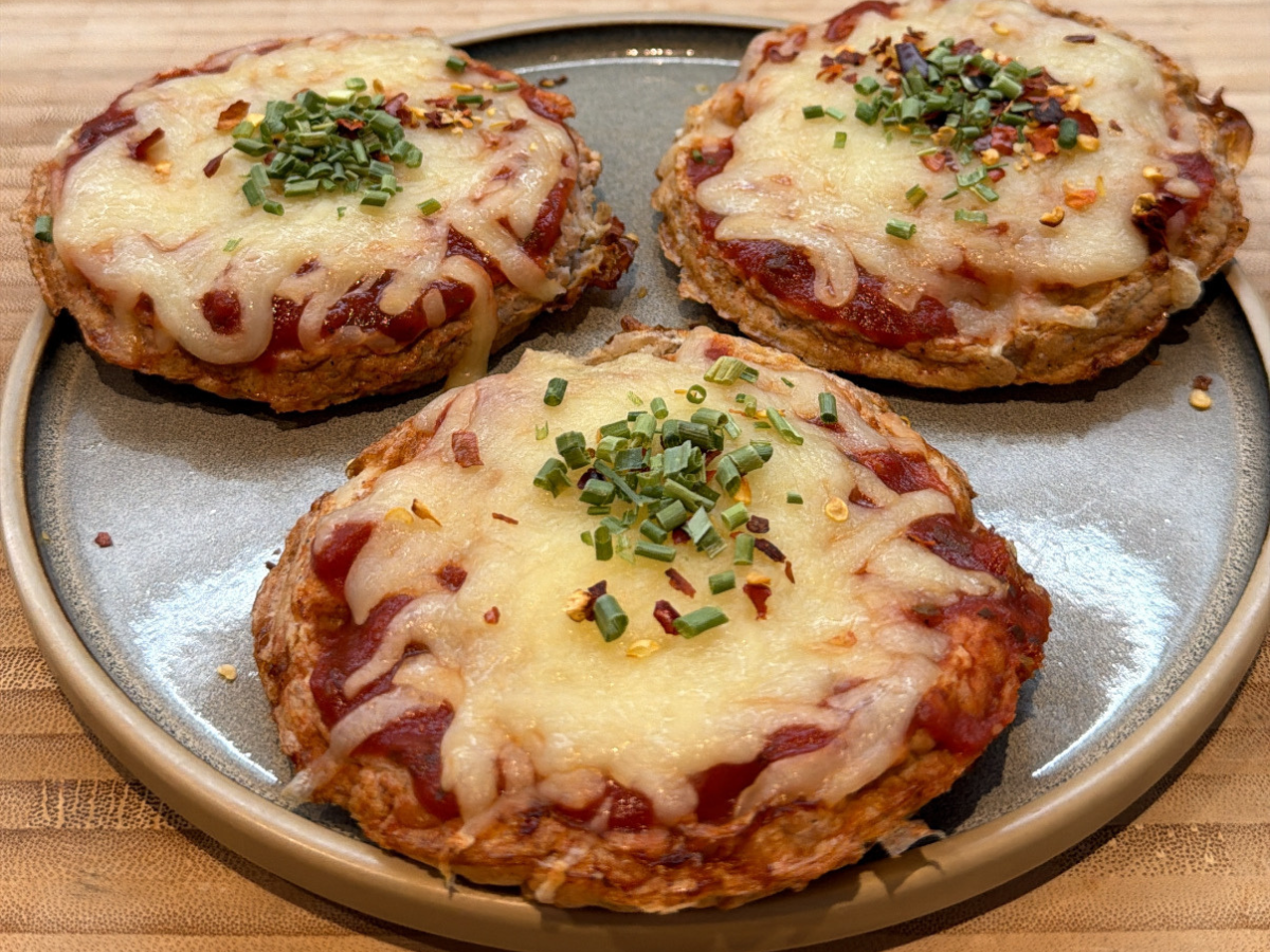 High-Protein Chicken Pizza Waffle