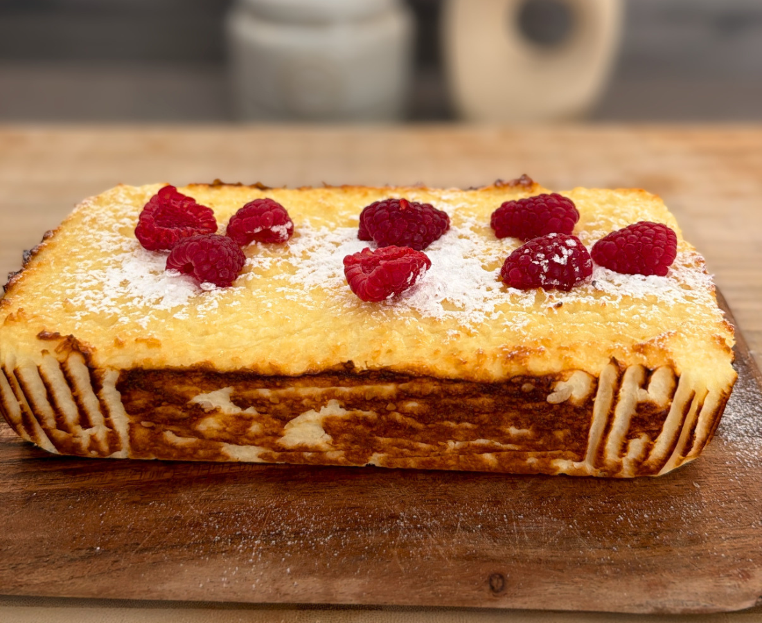 4-Ingredient High-Protein Coconut Cake