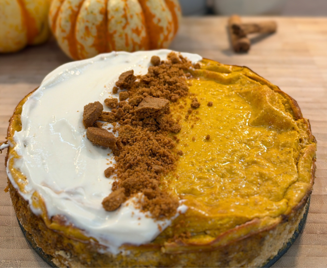 Pumpkin Cottage Cheese Cheesecake